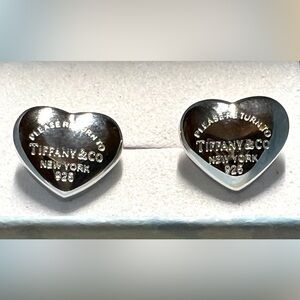 Designer Inspired Stainless Steel Heart Stud Earrings